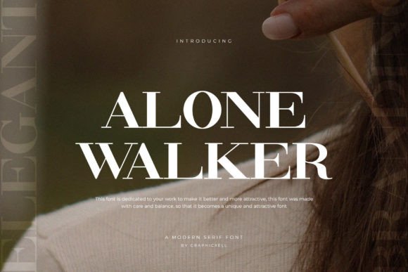 Alone Walker: The Serif Typeface for Polished Digital Brands