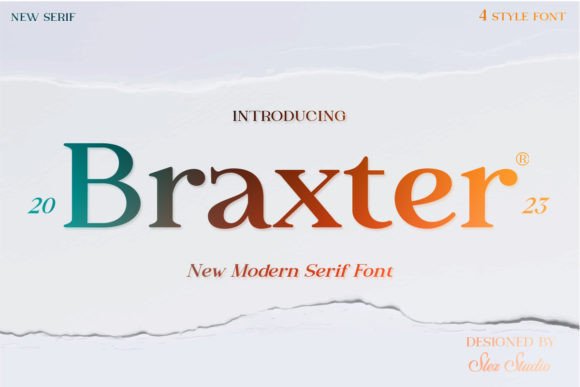 Braxter: The Retro Serif Font Elevating Modern Web Design
