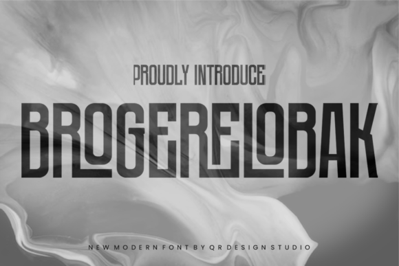 Brogerelobak: A Bold Sans Serif Typeface for Modern Editorial Design