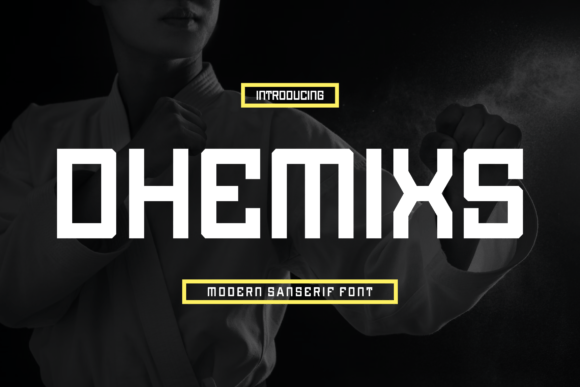 Dhemixs: A Bold Sans Serif Typeface for Modern Editorial Design