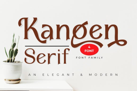 Kangen Serif Family: The Professional Typeface for Small Business Branding