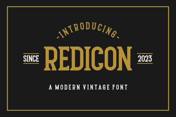 Redicon: The Bold Serif Typeface for Handmade Branding