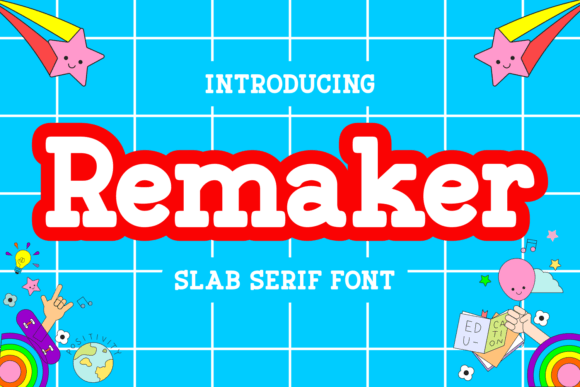 Remaker: A Rounded Slab Serif Typeface for Bold Branding