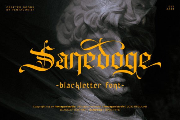 Sandoge: A Vintage Blackletter Typeface for Modern Web Design