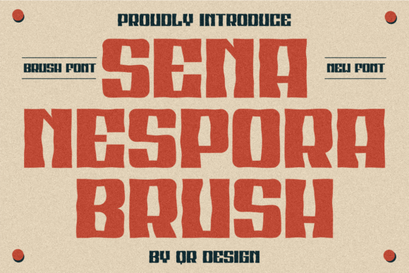 Sena Nespora Brush: The Bold Typeface for Authentic Brand Identity