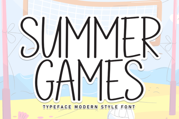 Summer Games: The Perfect Handwritten Display Font for Your Craft Shop