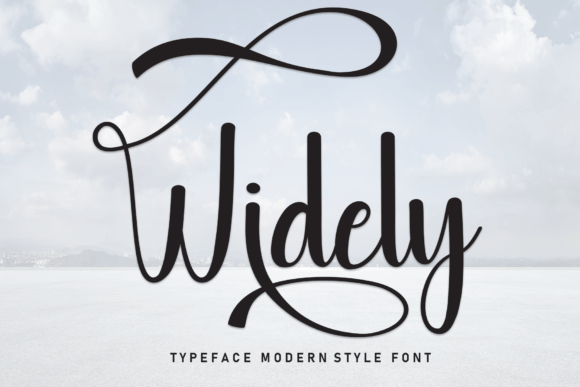 Widely: The Sweet Handwritten Typeface for Your Next Craft Project